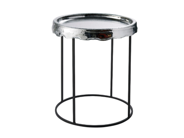 MELT - Round Thermoformed glass coffee table with tray by RADAR INTERIOR - view 2